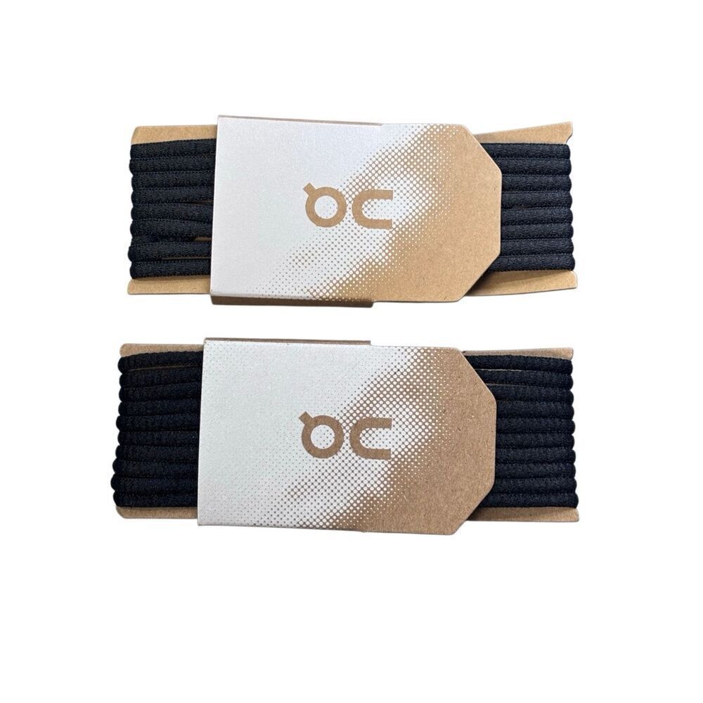 On cloud running replacement laces 2 pair jet black and black new
